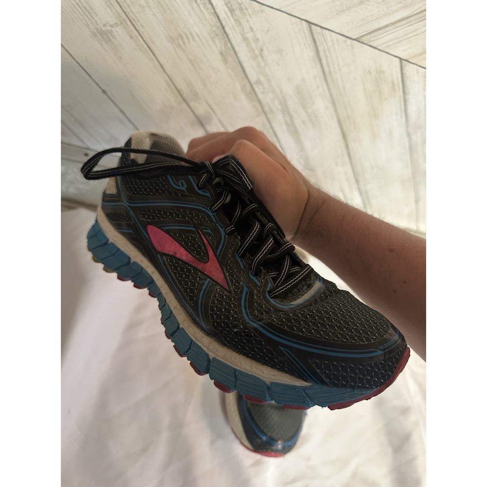 Brooks Adrenaline GTS 16 Women's Sz 8.5 B Medium Running Shoes Black Purple - Picture 5 of 10